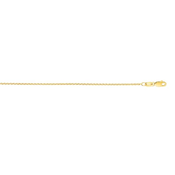 14K 2.6mm Round Cable Chain