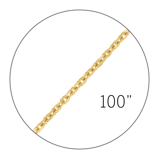 14K 100" 2.5mm DC Cable Spool Chain