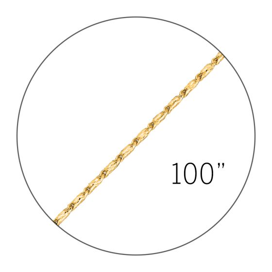 14K 100" 1mm Lumina Spool Chain