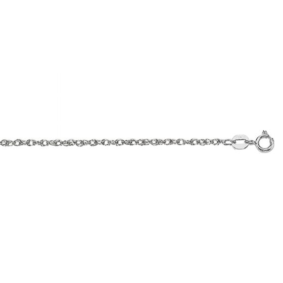 14K Gold 1.1mm Machine Rope Chain (Carded) 
