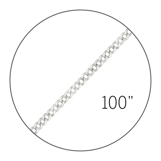 14K 100" 2.6mm Curb Spool Chain