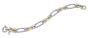 Silver & 18K Figaro Grosso Link Bracelet