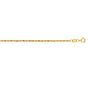 10K Gold 1.5mm Diamond Cut Lite Rope Chain 
