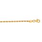 10K Gold 2mm Solid Diamond Cut Royal Rope Chain