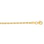 10K Gold 2.5mm Solid Diamond Cut Royal Rope Chain