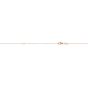 10K Gold 0.87mm Extendable Diamond Cut Cable Chain
