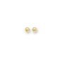 14K Gold Polished 10mm Post Earring