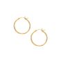 10K Gold 2x25mm Hoop Earring