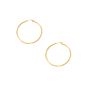 10K Gold 2x40mm Hoop Earring