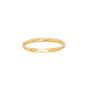 14K Yellow Gold Diamond Cut X Pattern Children's Bangle