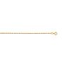 14K Gold 1.0mm Machine Rope Chain (Carded) 