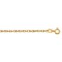 14K Gold 1.1mm Machine Rope Chain (Carded) 