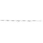 Silver Triple Bead Station and Bar Anklet