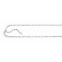 Silver 1.5mm Adjustable Singapore Chain 