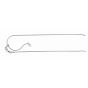 Silver .8mm Adjustable Snake Chain 