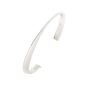 Silver Sculpted Cuff Bangle