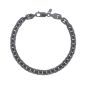 Black Silver Oval Link Chain