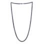 Black Silver Oval Link Chain