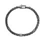 Silver & Ruthenium Mariner-Box Link Bracelet 