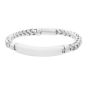 Silver Woven ID Bracelet