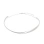 Silver Sculpted Collar Necklace
