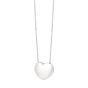 Silver Puffy Heart Necklace 