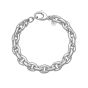 Silver Oval Link Bracelet