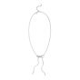 Silver Snake Chain Bow Necklace