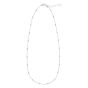 Silver Enamel Beaded Chain Necklace