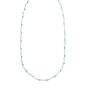 Silver Enamel Hearts Chain Necklace