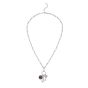 Silver CZ Charm Necklace