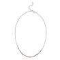 Silver Rainbow CZ Necklace