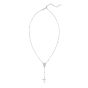 Silver Rosary Bead Necklace