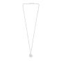 Silver Radiating Heart Necklace