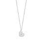 Silver Radiating Heart Necklace
