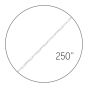 Silver 250" 2.5mm Diamond Cut Paperclip Spool Chain