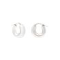 Silver Small Graduated Hoops