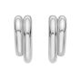Silver Biggie Smalls Round Hoops