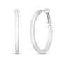 Silver 30mm Snap Hoops