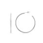 Silver 50mm Round Tube C Hoops