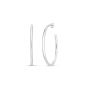 Silver 50mm Round Tube C Hoops