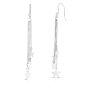 Silver Star Fringe Earring