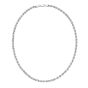 Silver Semi-Solid 4.3mm Rope Chain