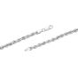 Silver Semi-Solid 4.3mm Rope Chain