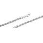 Silver Semi-Solid 6.2mm Rope Chain