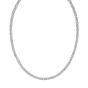 Silver 4.8mm Lite Square Byzantine Chain