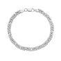 Silver 4.8mm Lite Square Byzantine Chain
