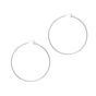 Silver 2x50mm Hoop Earring