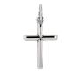  Silver Small Tube Cross