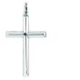 Silver Large Polished Cross Pendant